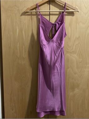 Victoria's Secret Satin Slip Dress in Orchid Purple